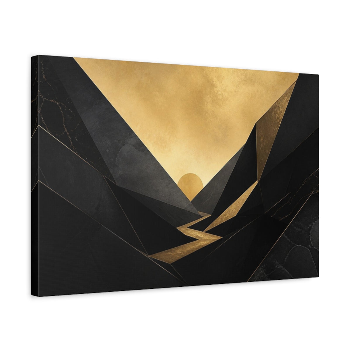 Side Mockup 3. Secret Gold Valley shown as canvas print