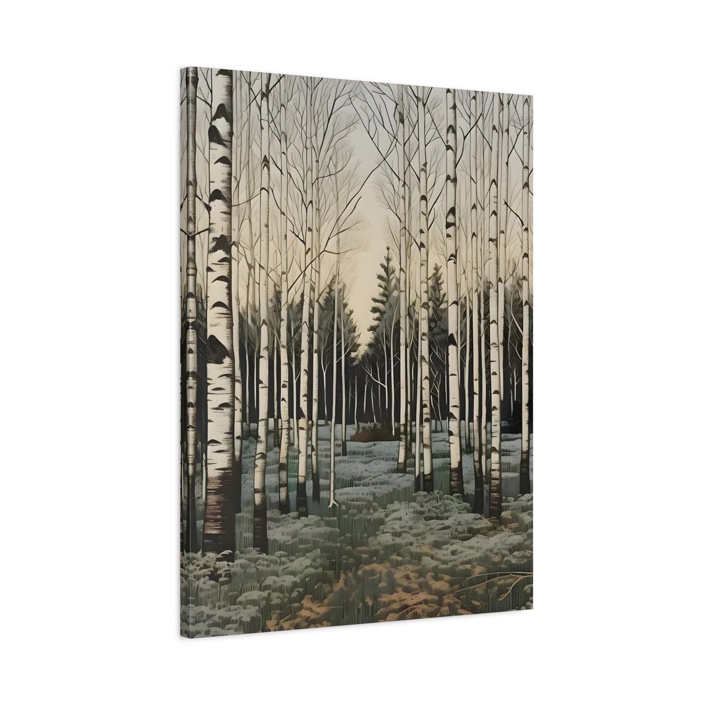 Snow Winter Forest Canvas Print Wall Art Home Decor - YesArtYes