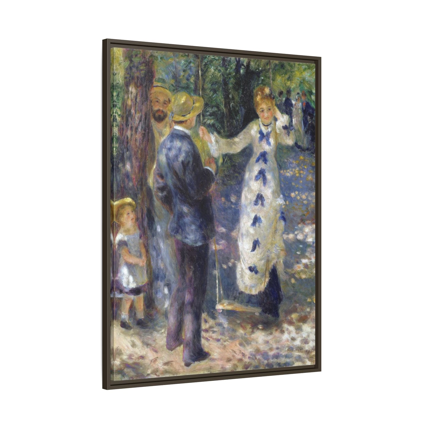 Swing Canvas Wall Art Prints - Vintage Renoir Reproduction in Exclusive Frame - YesArtYes