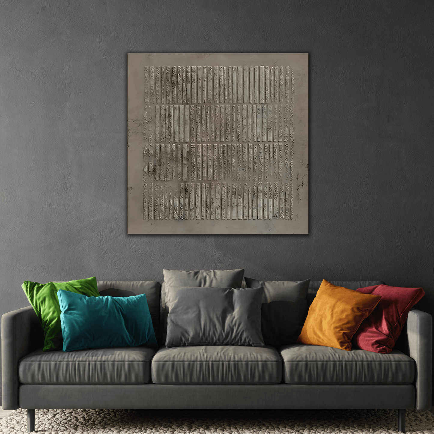 Wabi - Sabi Canvas 3D Minimalist Texture Print - Neutral Wall Art - YesArtYes