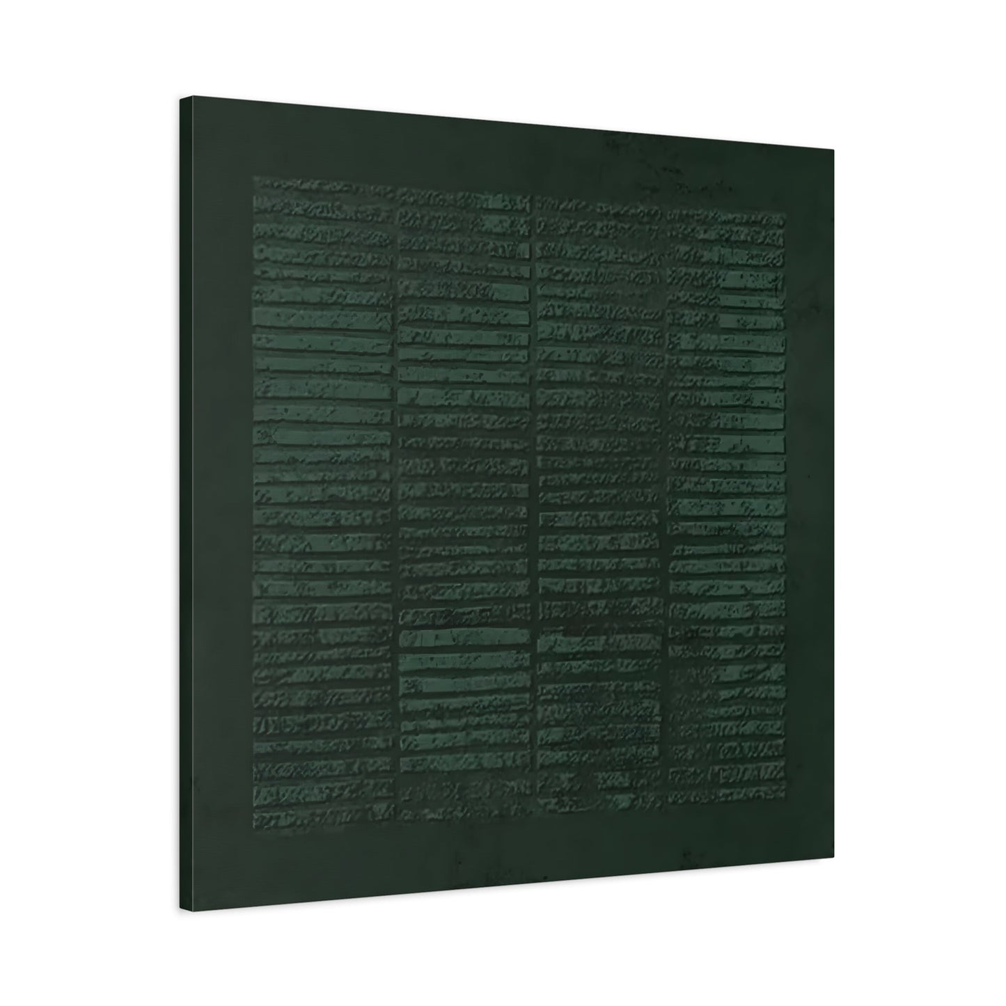 Wabi - Sabi Green Canvas Painting Print - Abstract Japanese 3d Texture Wall Art - YesArtYes