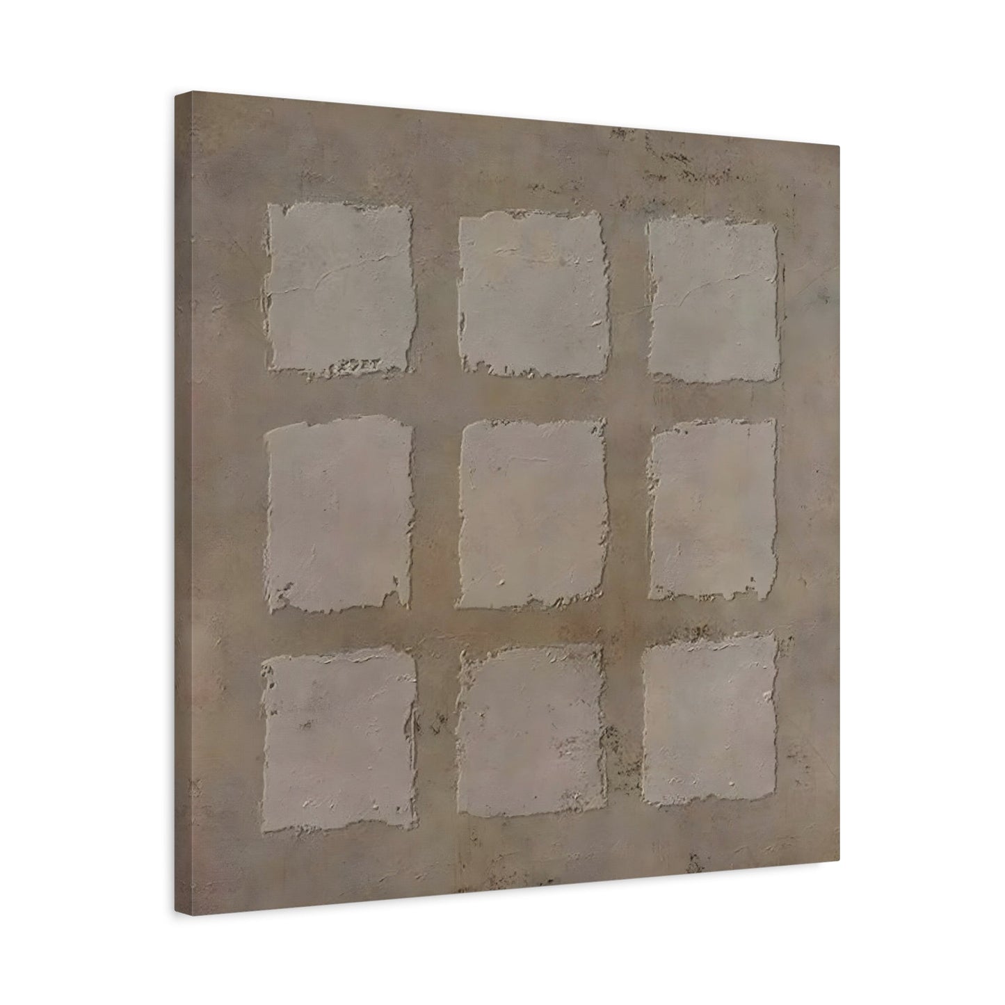 Wabi - Sabi Japanese Canvas Print - Brown Neutral Bohemian 3d Minimalist Wall Art - YesArtYes