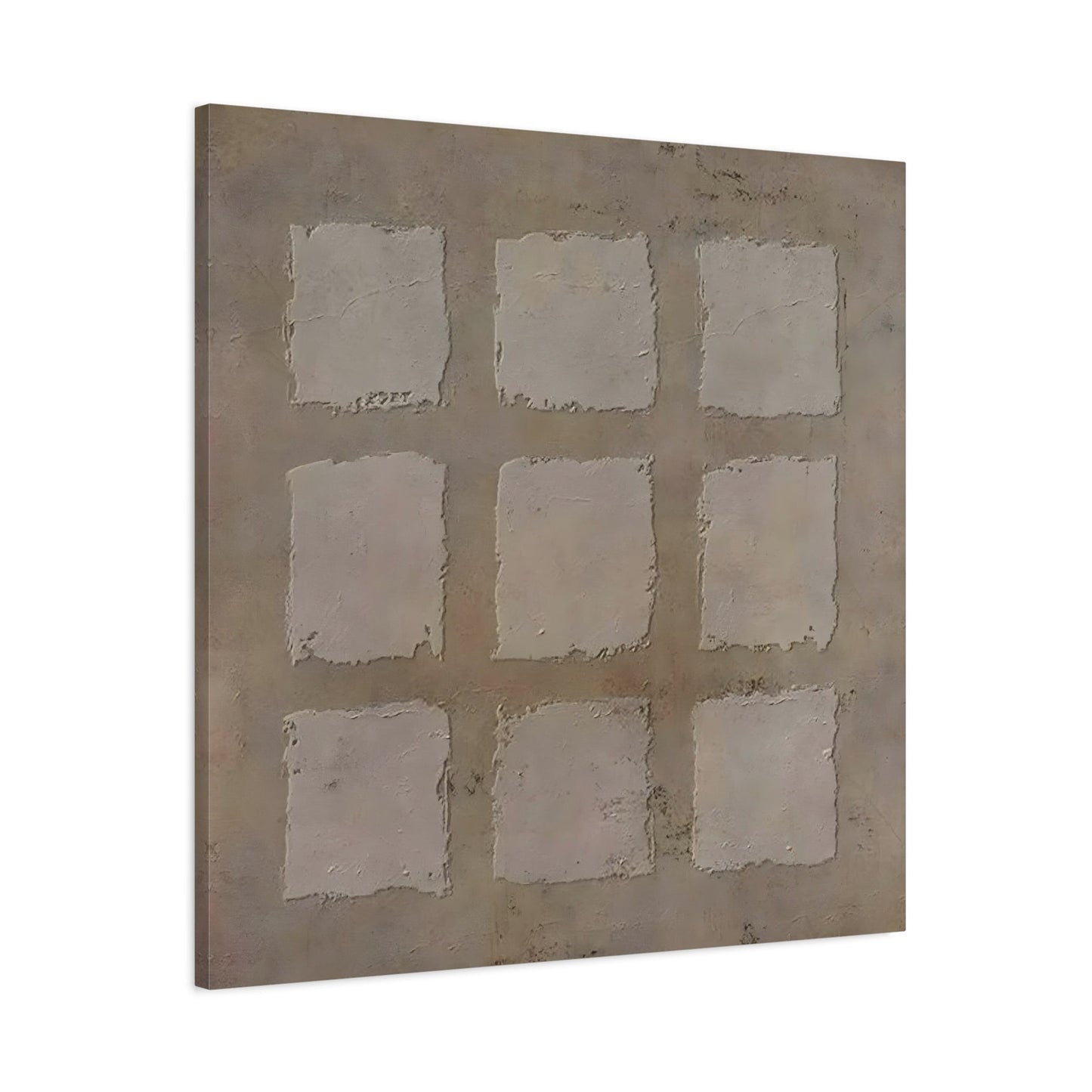 Wabi - Sabi Japanese Canvas Print - Brown Neutral Bohemian 3d Minimalist Wall Art - YesArtYes