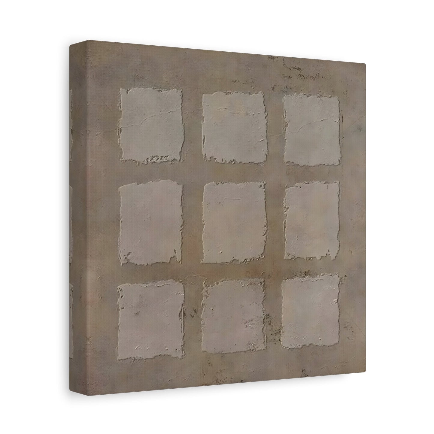 Wabi - Sabi Japanese Canvas Print - Brown Neutral Bohemian 3d Minimalist Wall Art - YesArtYes