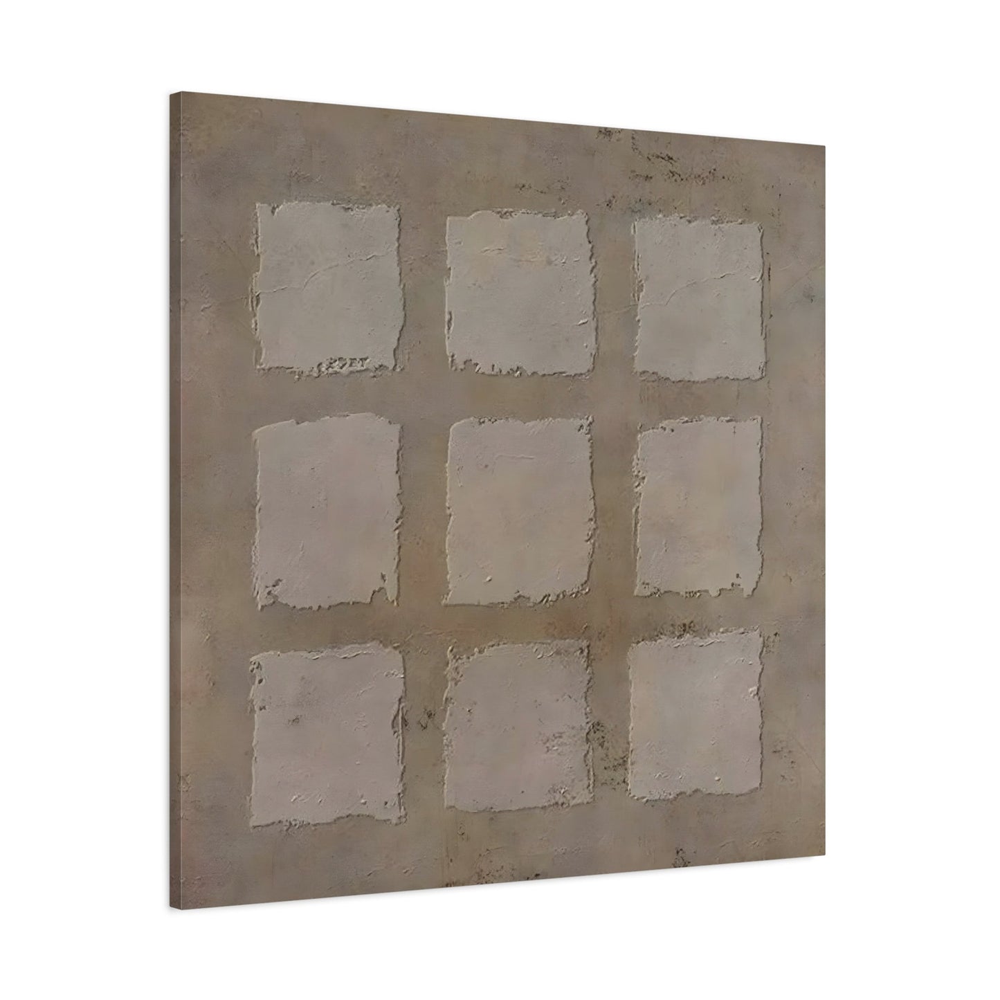 Wabi - Sabi Japanese Canvas Print - Brown Neutral Bohemian 3d Minimalist Wall Art - YesArtYes