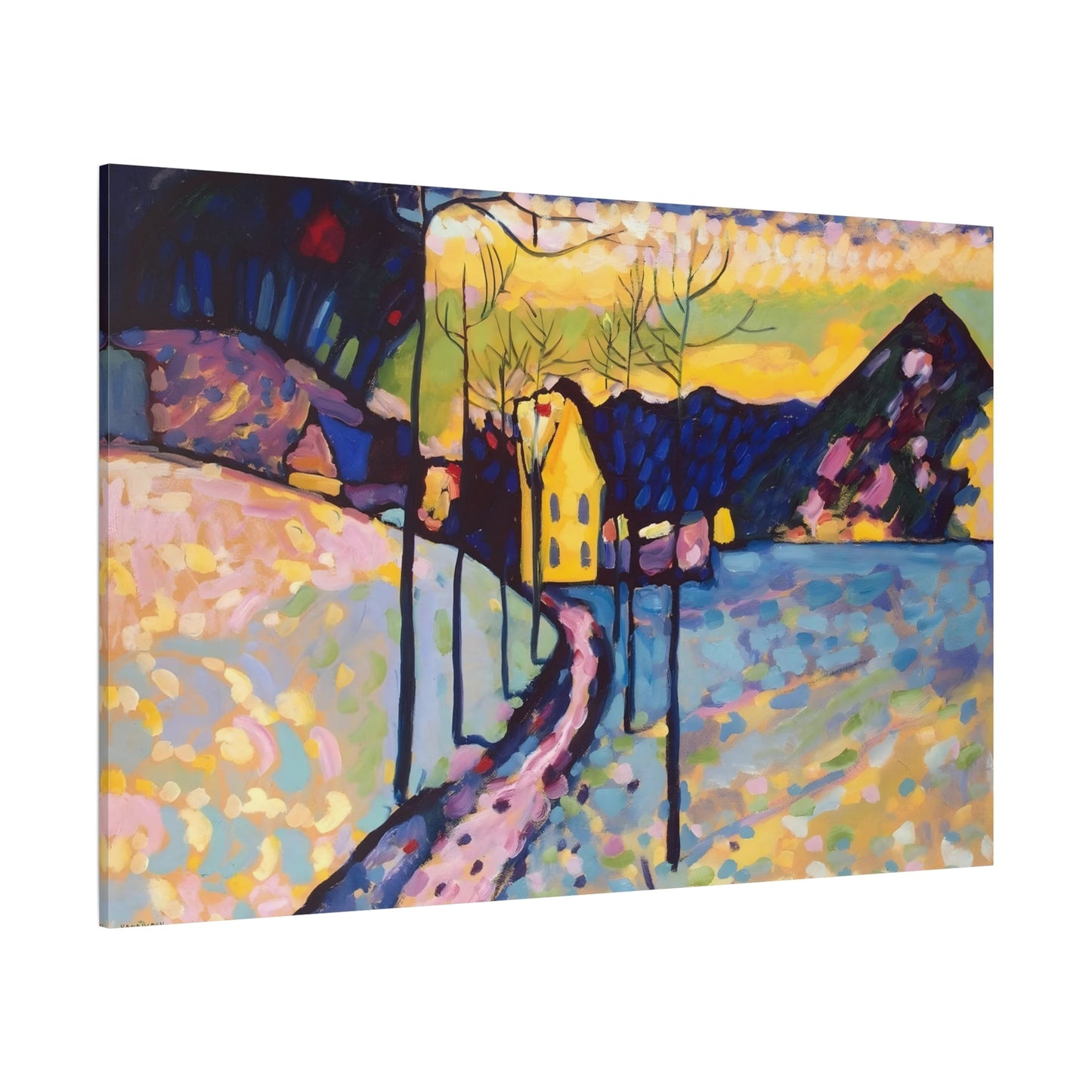 Wassily Kandinsky Winter Landscape - Canvas Wall Art Reproduction - YesArtYes
