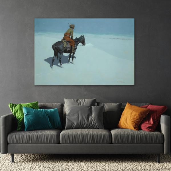 Western Canvas Wall Art Print - Remington Scout Friends or Foes - YesArtYes