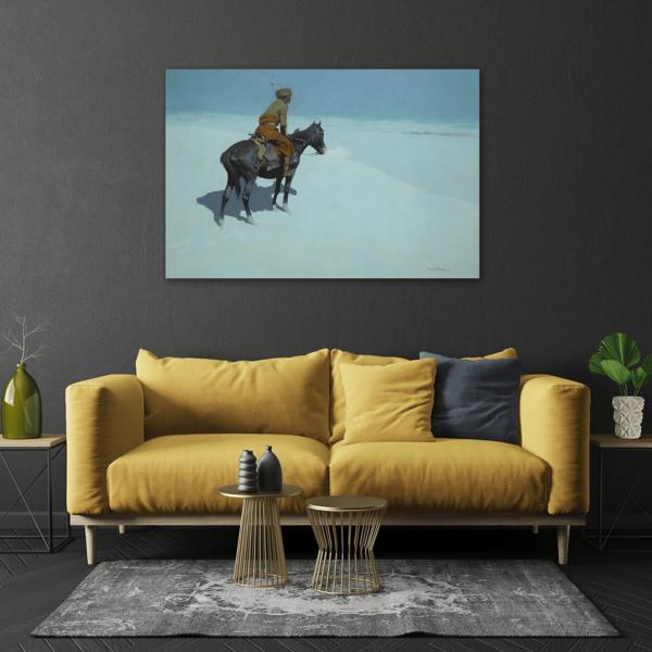 Western Canvas Wall Art Print - Remington Scout Friends or Foes - YesArtYes