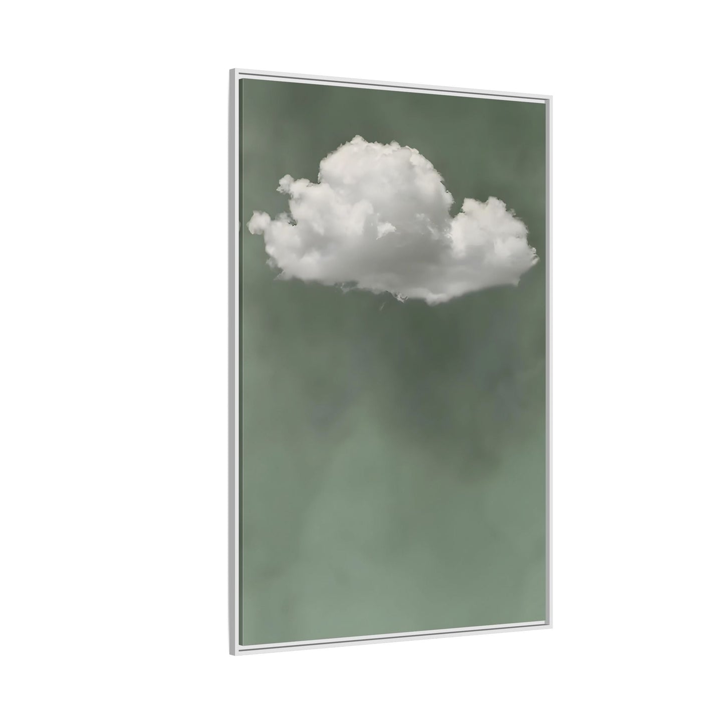 Zen Canvas Prints Surreal Sage - Green Cloud Wall Art - YesArtYes
