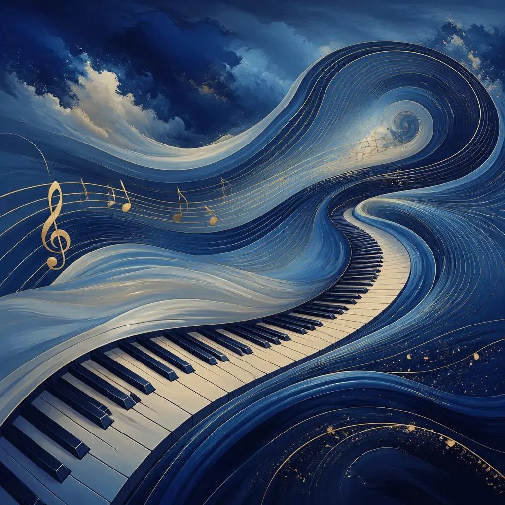 Blue Canvas Wall Art Ideas for Living Rooms - YesArtYes