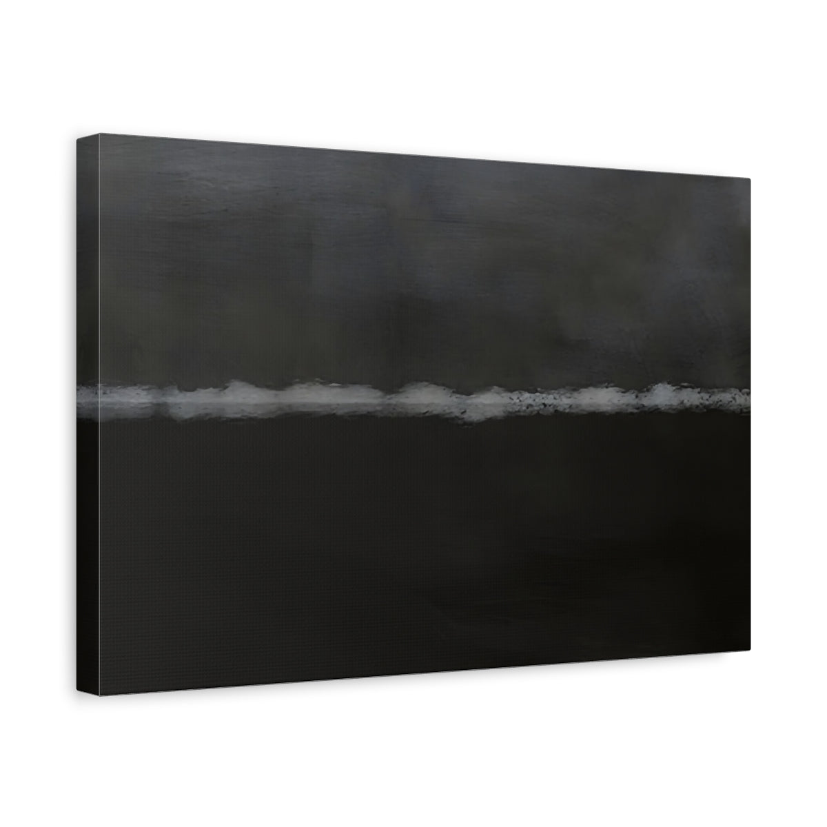 Abstract Line Dark Grey - Canvas Wall Art Print