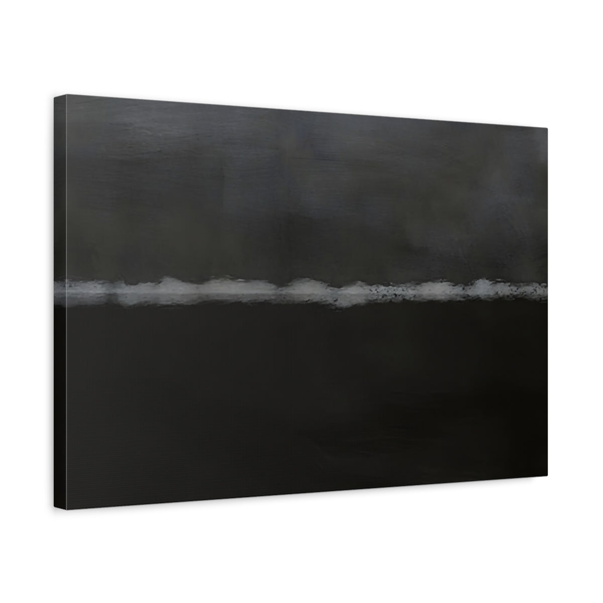 Abstract Line Dark Grey - Canvas Wall Art Print