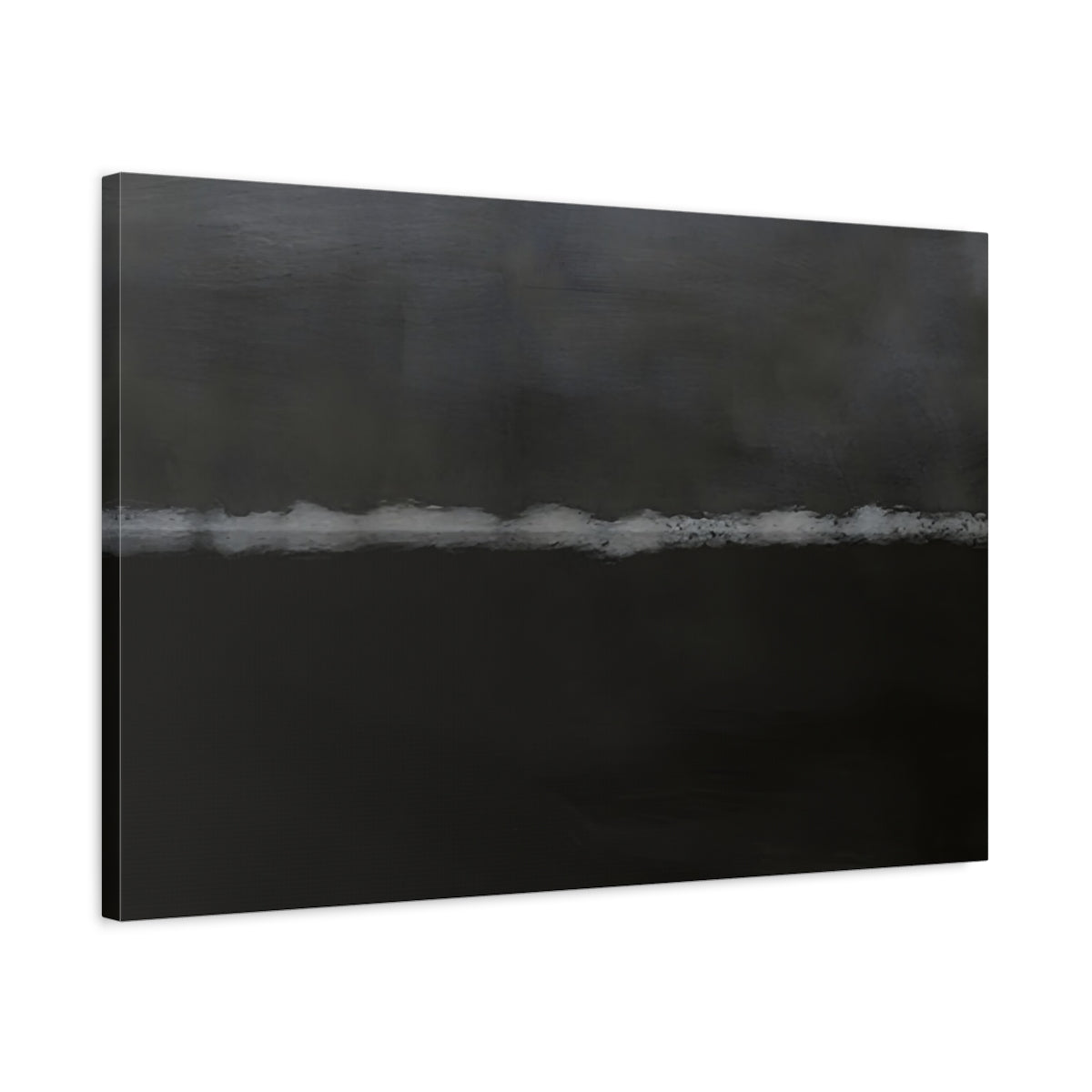 Abstract Line Dark Grey - Canvas Wall Art Print