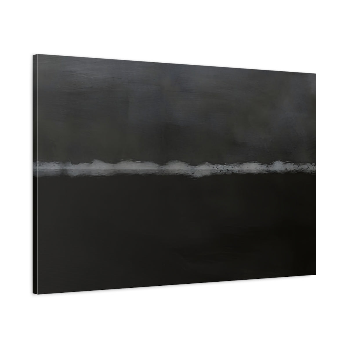 Abstract Line Dark Grey - Canvas Wall Art Print