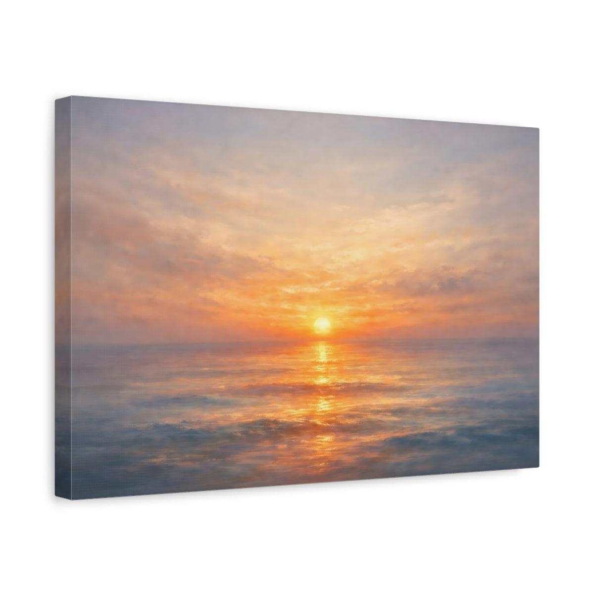 Sunset Ocean Nature - Canvas Wall Art Print