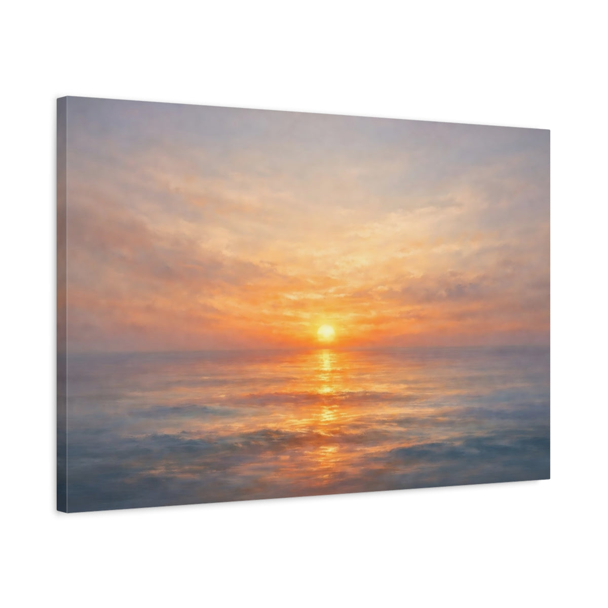 Sunset Ocean Nature - Canvas Wall Art Print