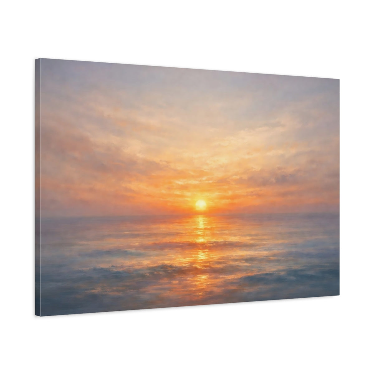 Sunset Ocean Nature - Canvas Wall Art Print