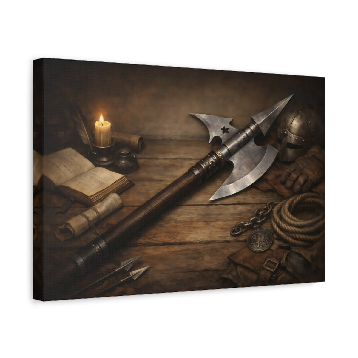 Vintage Halberd - Canvas Wall Art Print