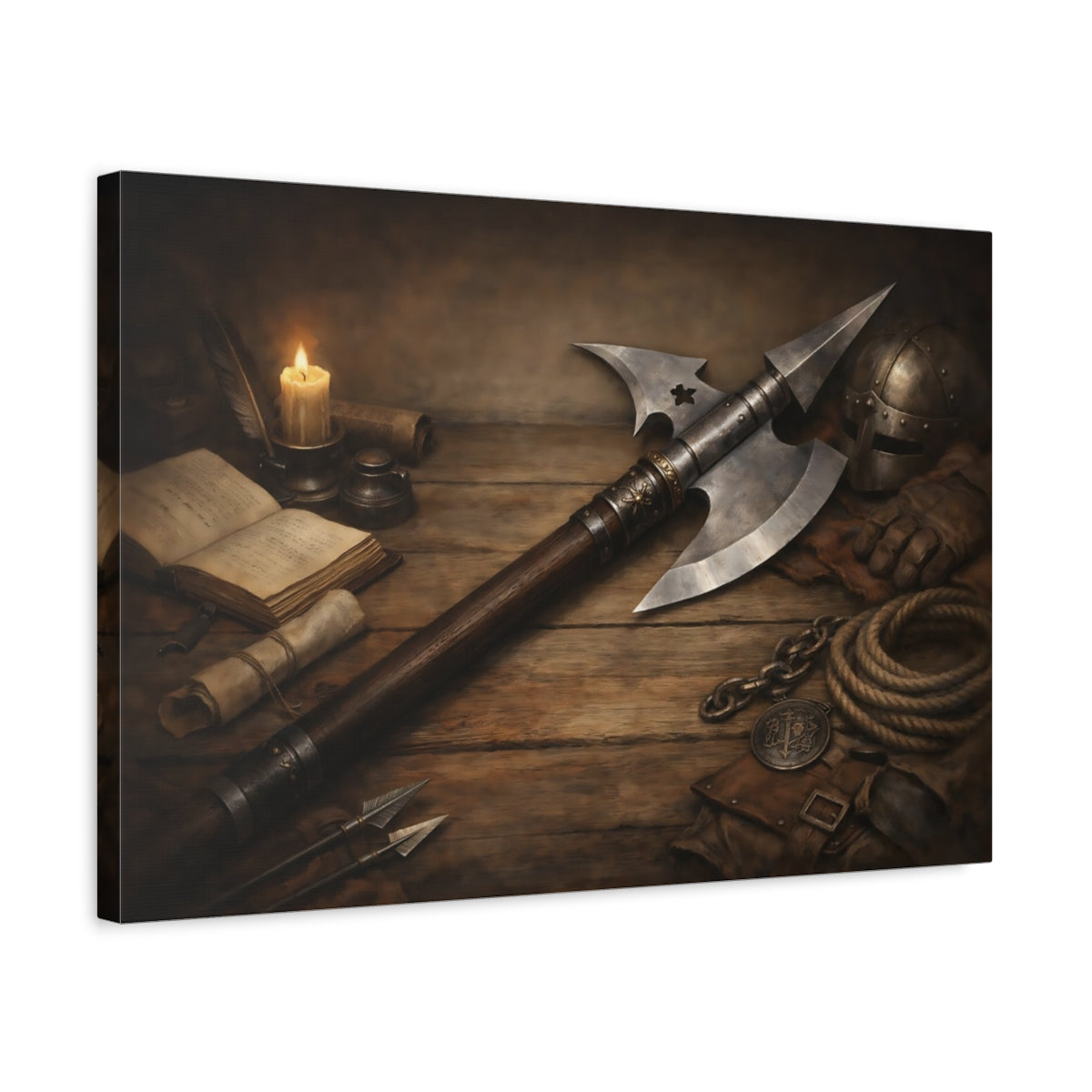 Vintage Halberd - Canvas Wall Art Print