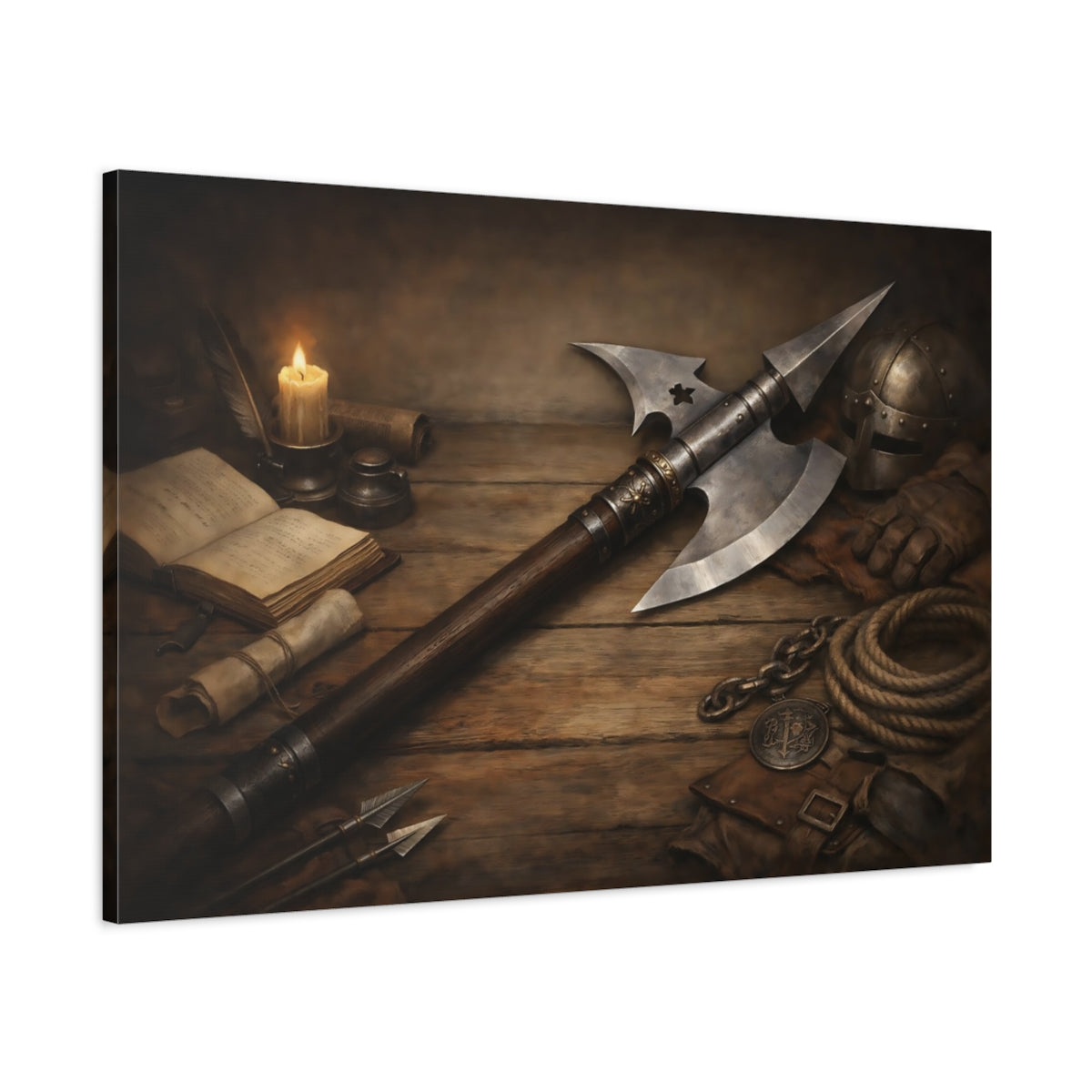 Vintage Halberd - Canvas Wall Art Print