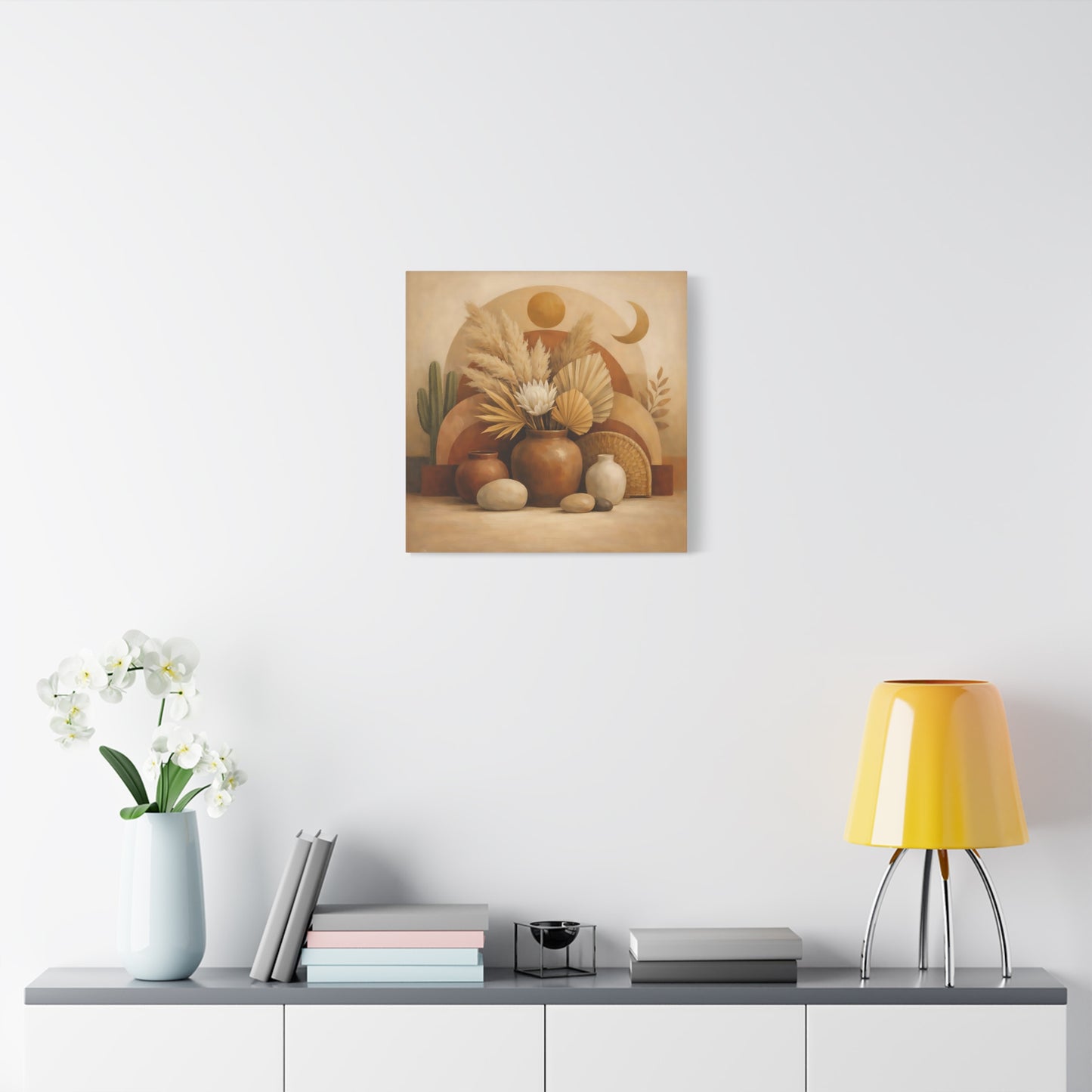 Nature Boho Still Life Brown And Beige - Canvas Wall Art Print
