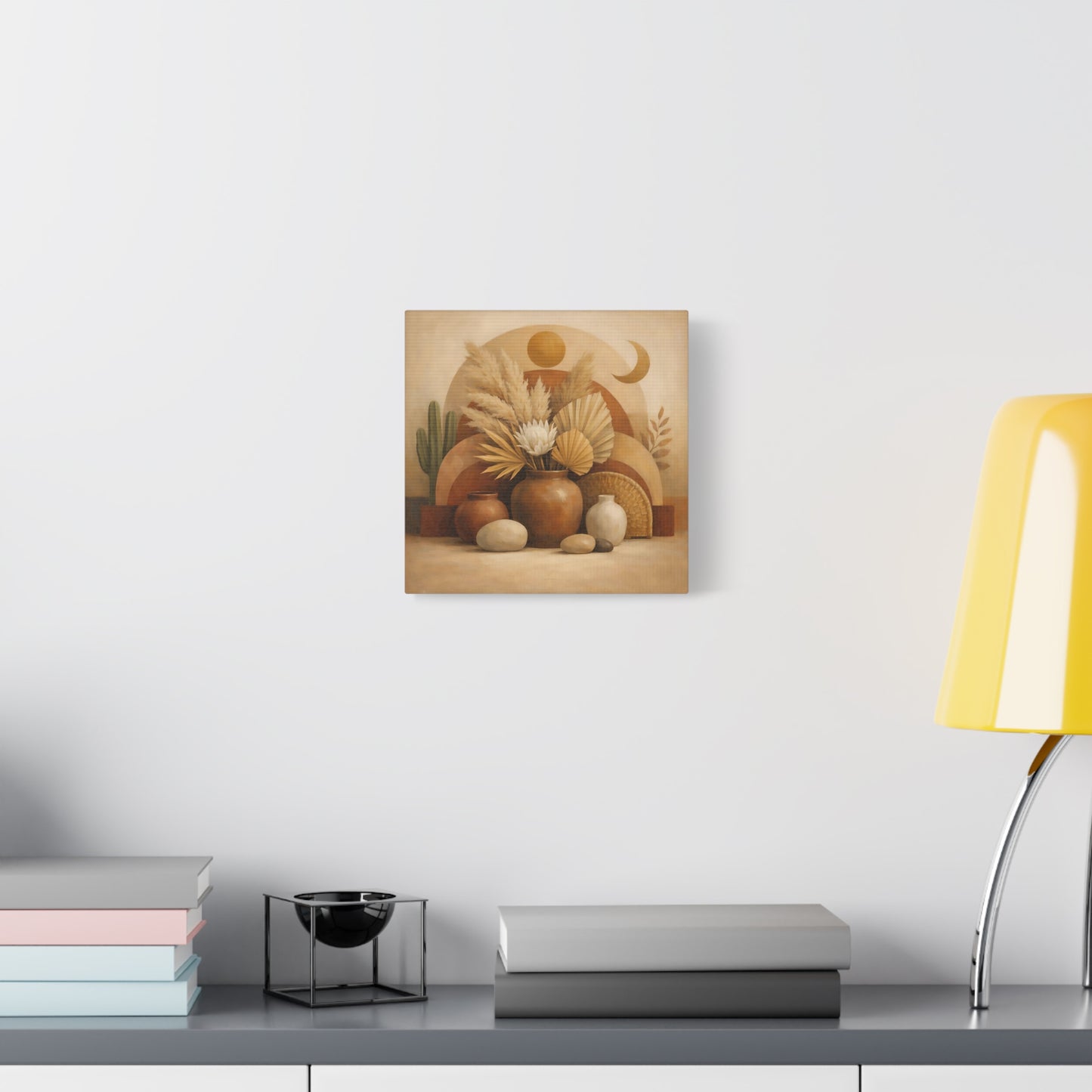 Nature Boho Still Life Brown And Beige - Canvas Wall Art Print