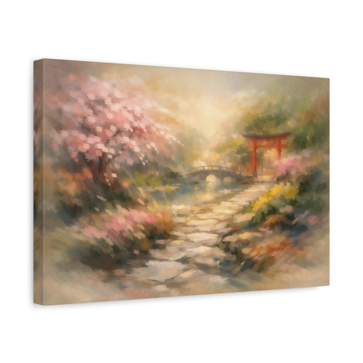 Nature Japanese Garden Landscape - Canvas Wall Art Print
