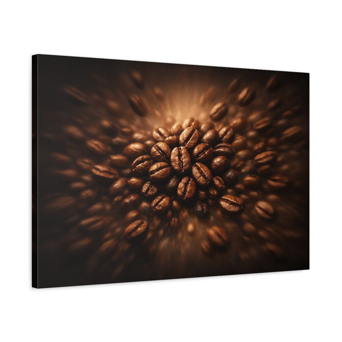 Moody Coffee Beans Nature - Canvas Wall Art Print
