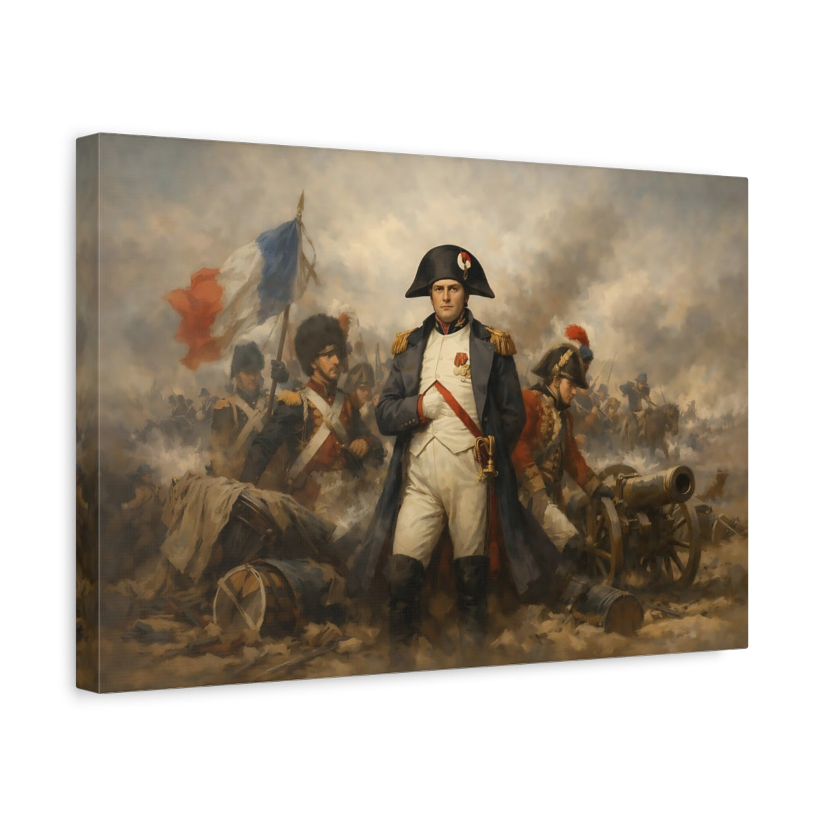 Refined Texture Napoleon Iii Vintage - Canvas Wall Art Print