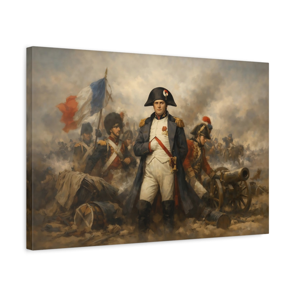 Refined Texture Napoleon Iii Vintage - Canvas Wall Art Print