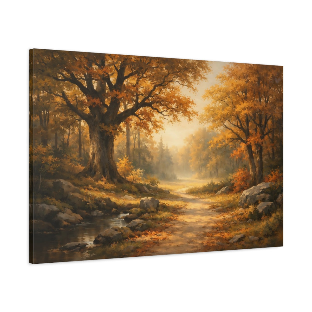 Autumn Forest Nature - Canvas Wall Art Print