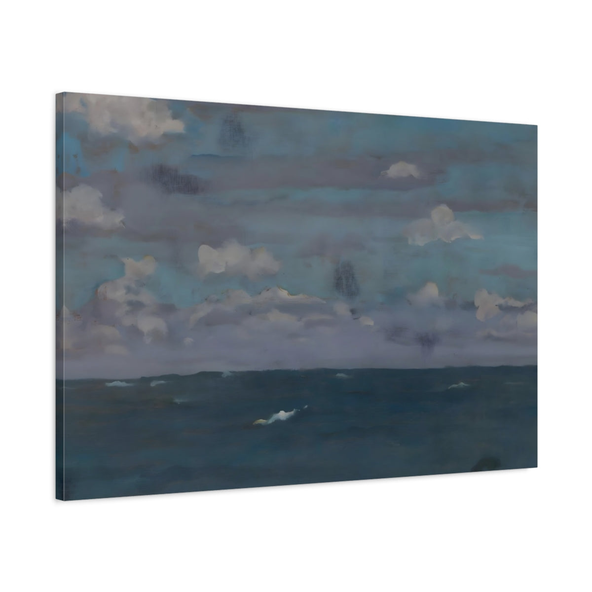 Nature Seascape Blue Gray - Canvas Wall Art Print