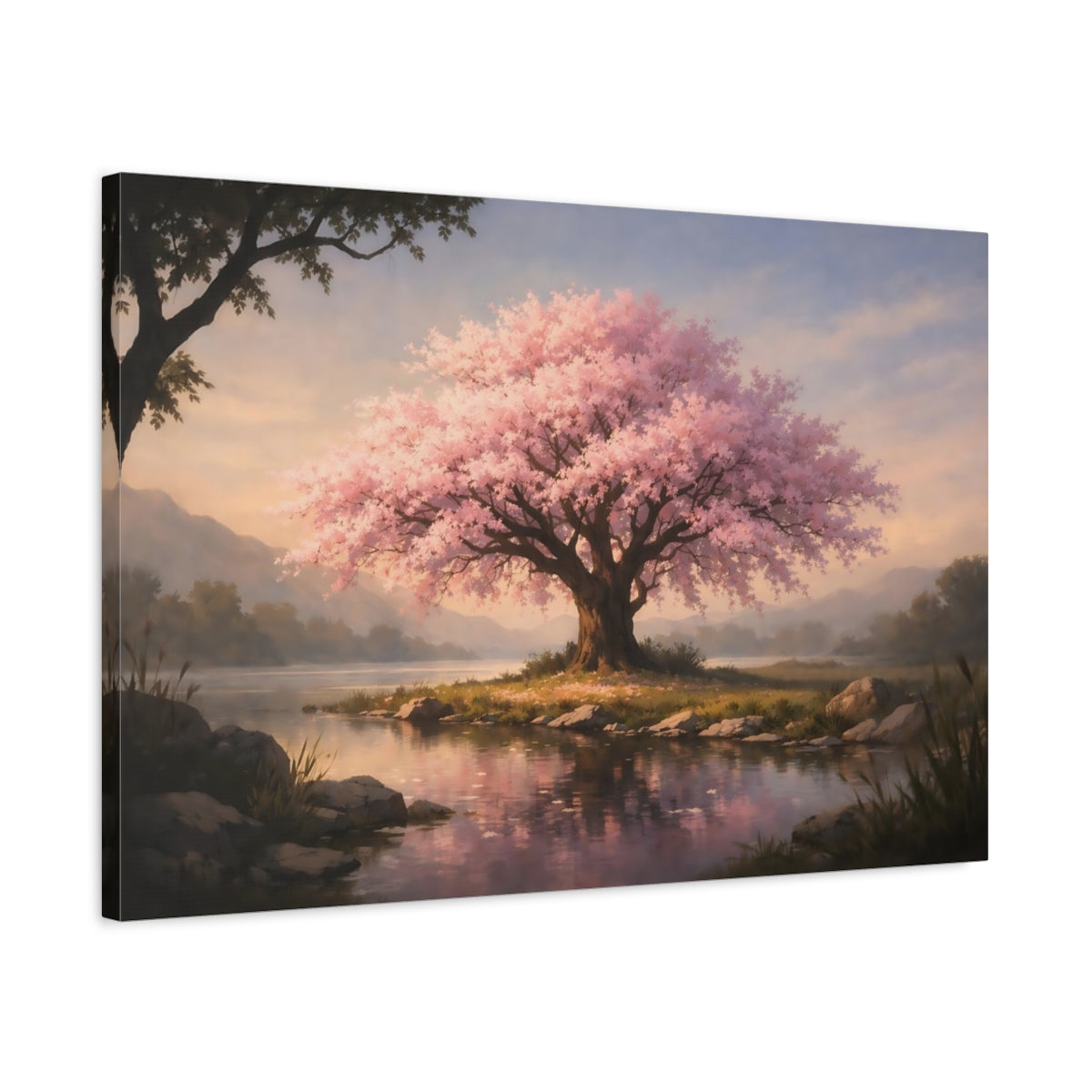 Nature Cherry Blossom Pink - Canvas Wall Art Print