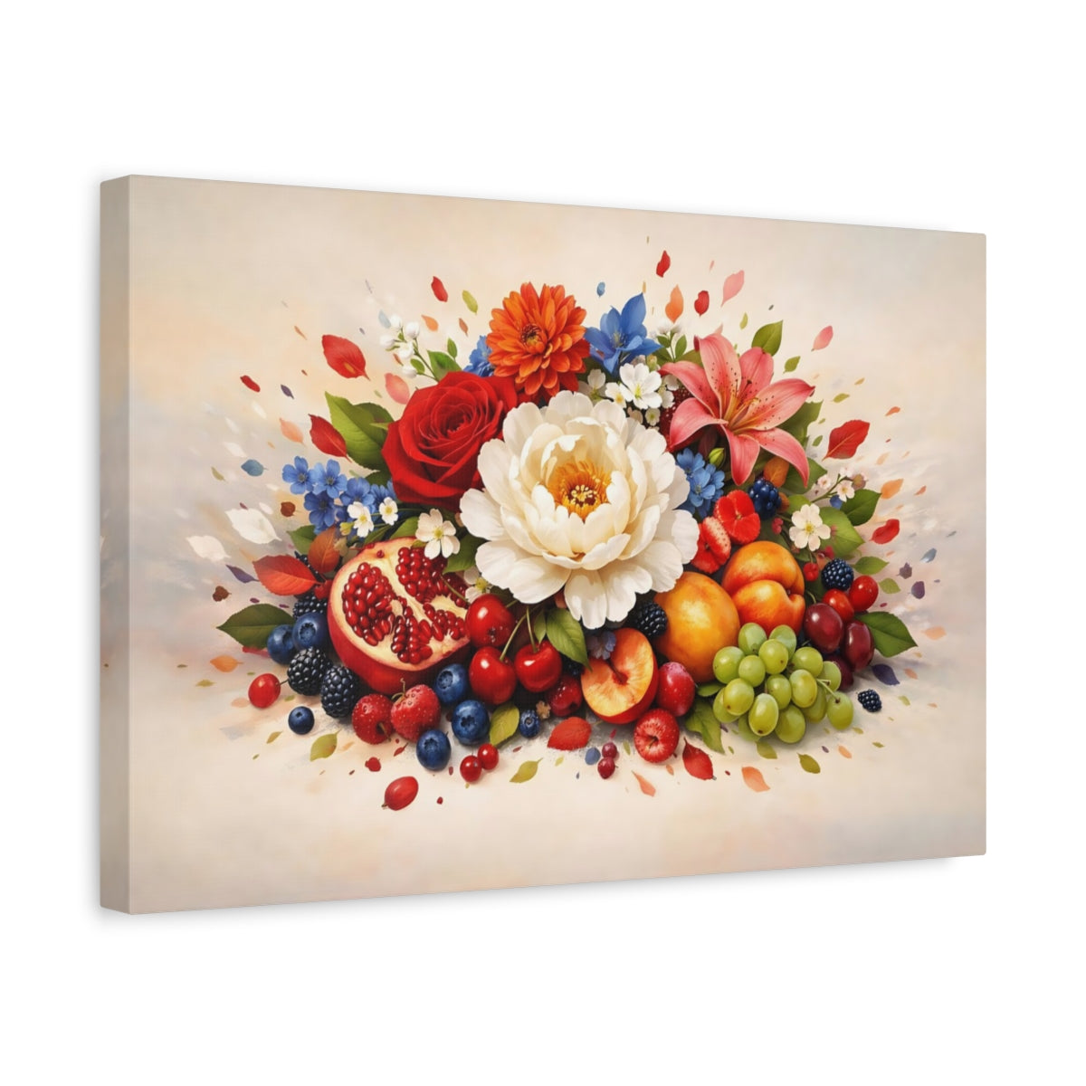 Floral Fruit Nature - Canvas Wall Art Print