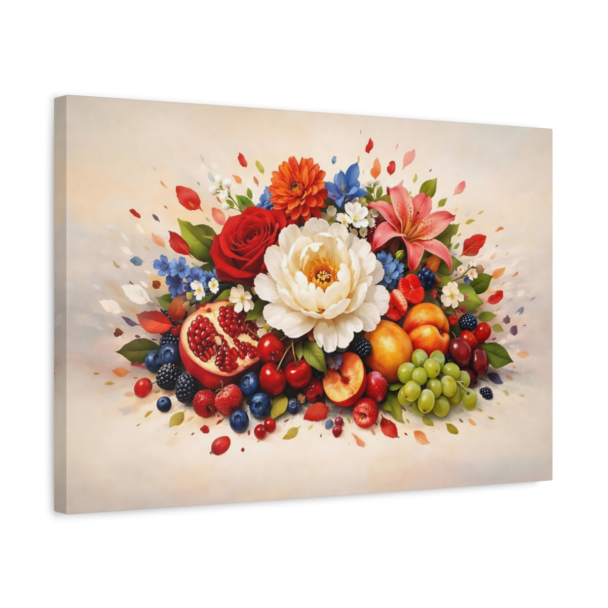 Floral Fruit Nature - Canvas Wall Art Print