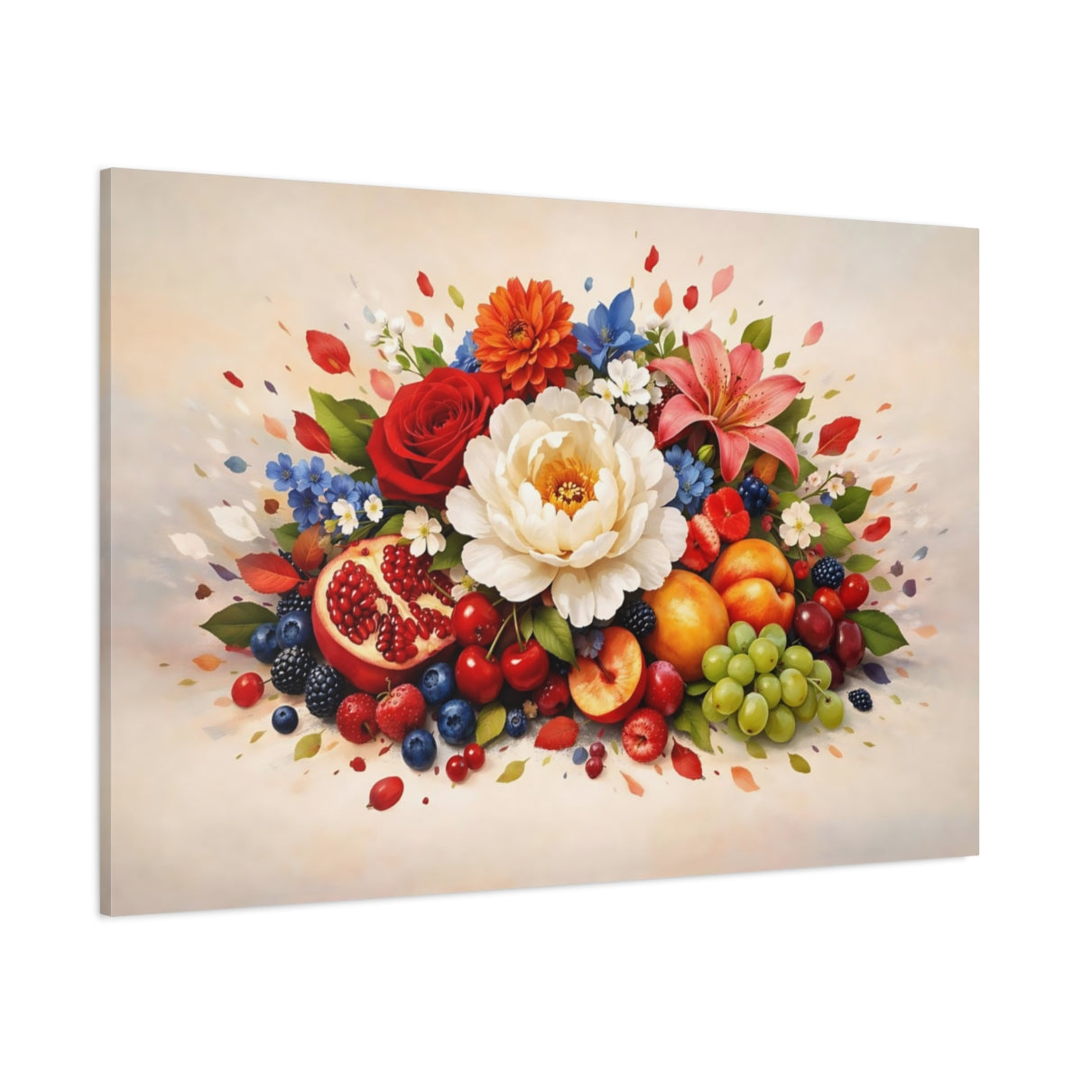 Floral Fruit Nature - Canvas Wall Art Print