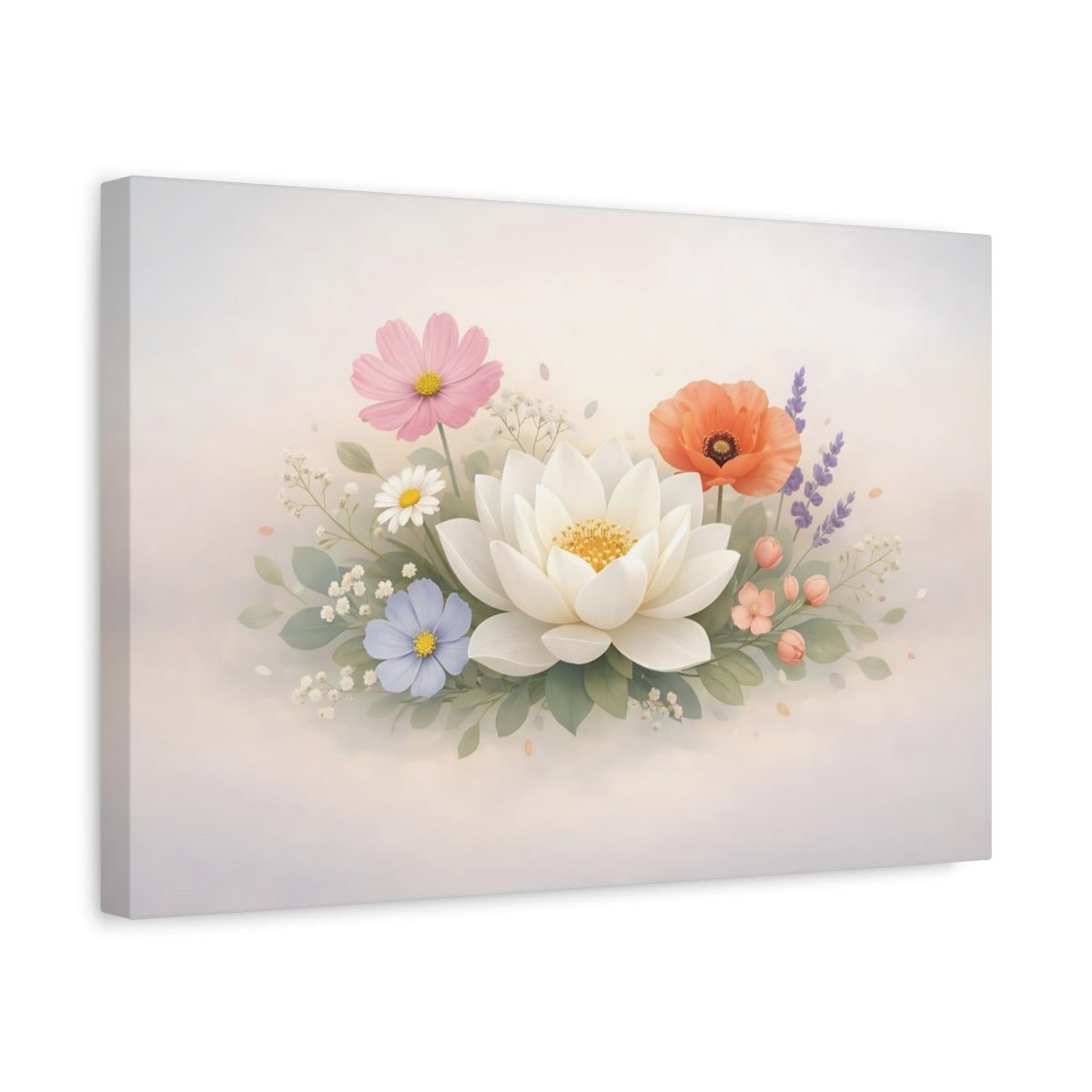 Modern Flower Botanical Mixed Floral - Canvas Wall Art Print