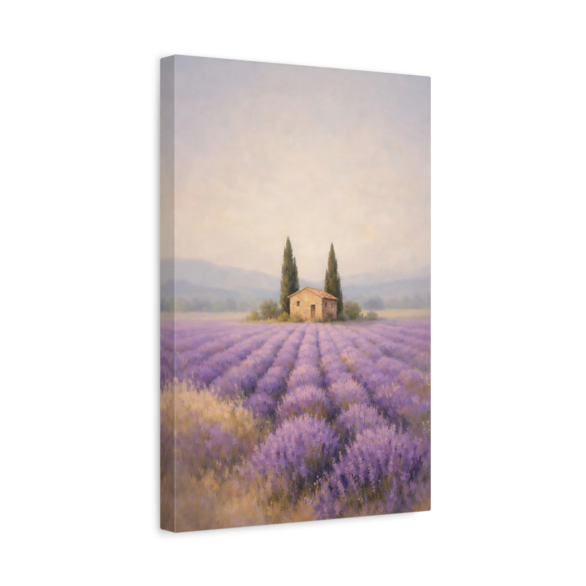 Nature Lavender Field Purple - Canvas Wall Art Print