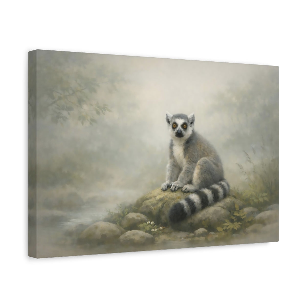 Animaux Lémurien gris - Impression sur toile