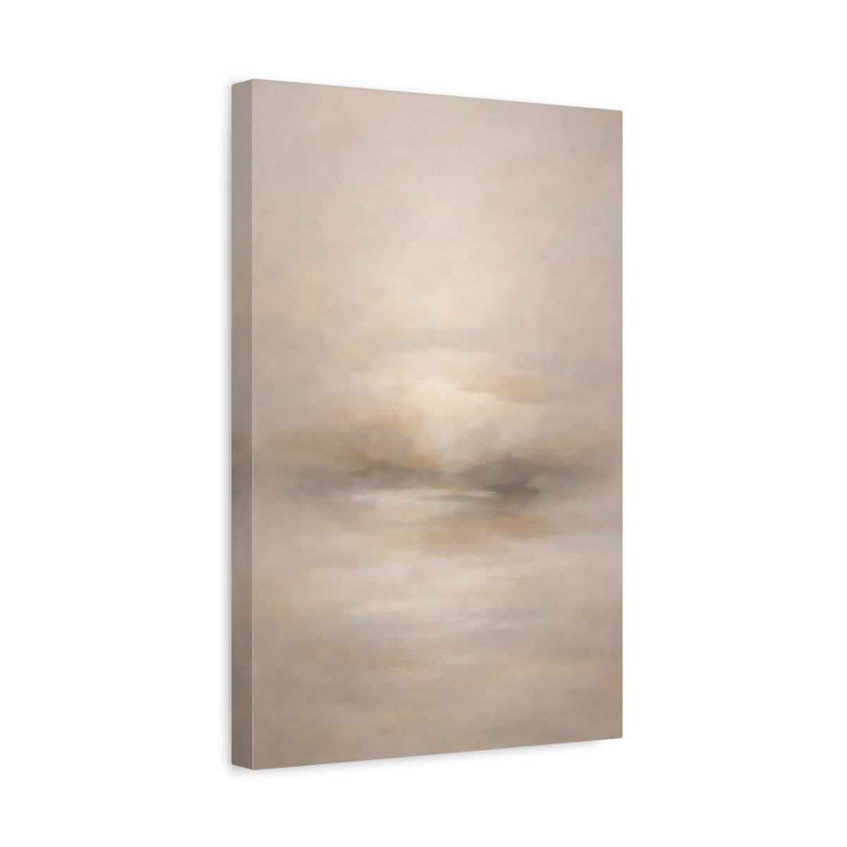 Side Mockup 4. Nature Abstract Landscape Neutral Abstract shown as stretched canvas wall art