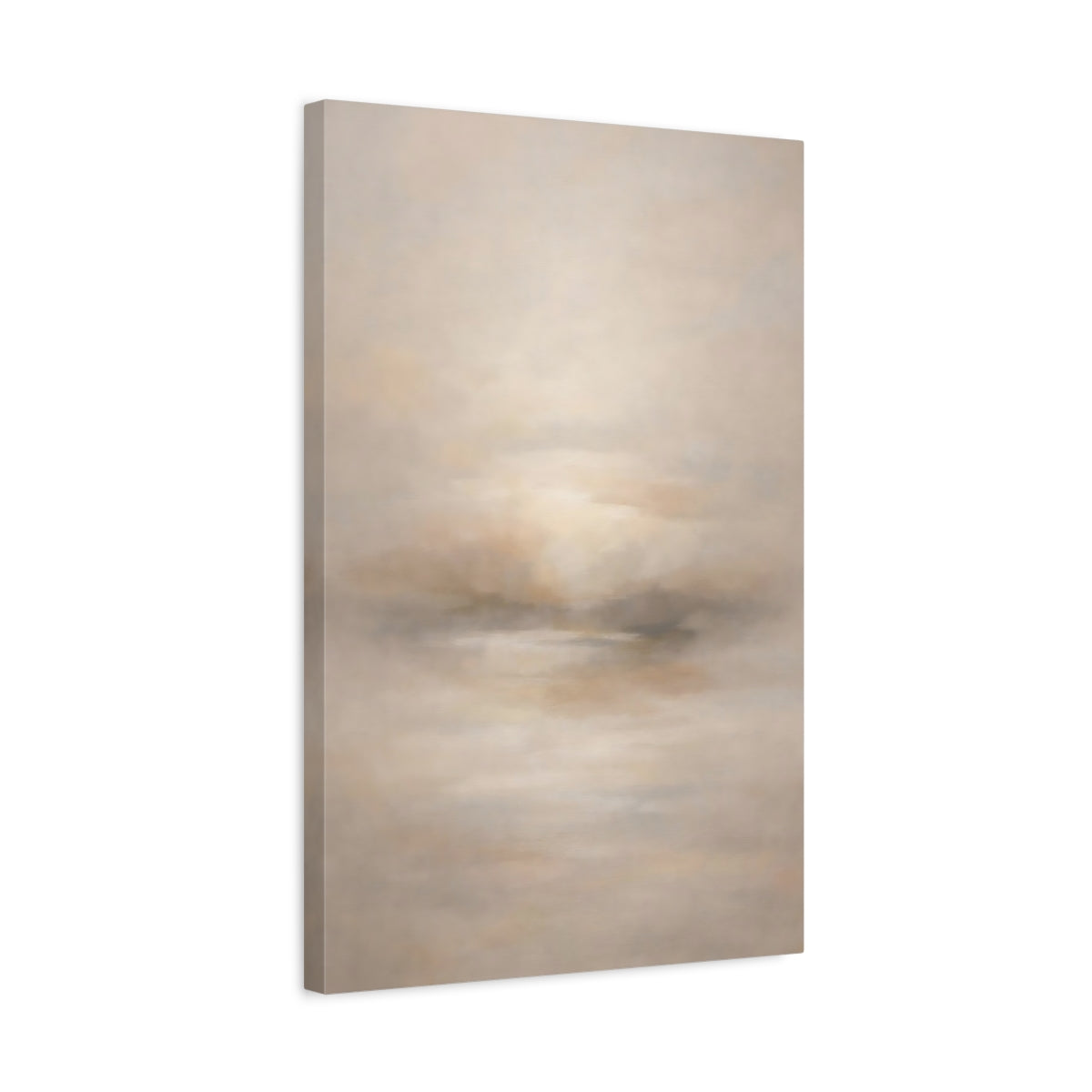 Side Mockup 3. Nature Abstract Landscape Neutral Abstract shown as stretched canvas wall art