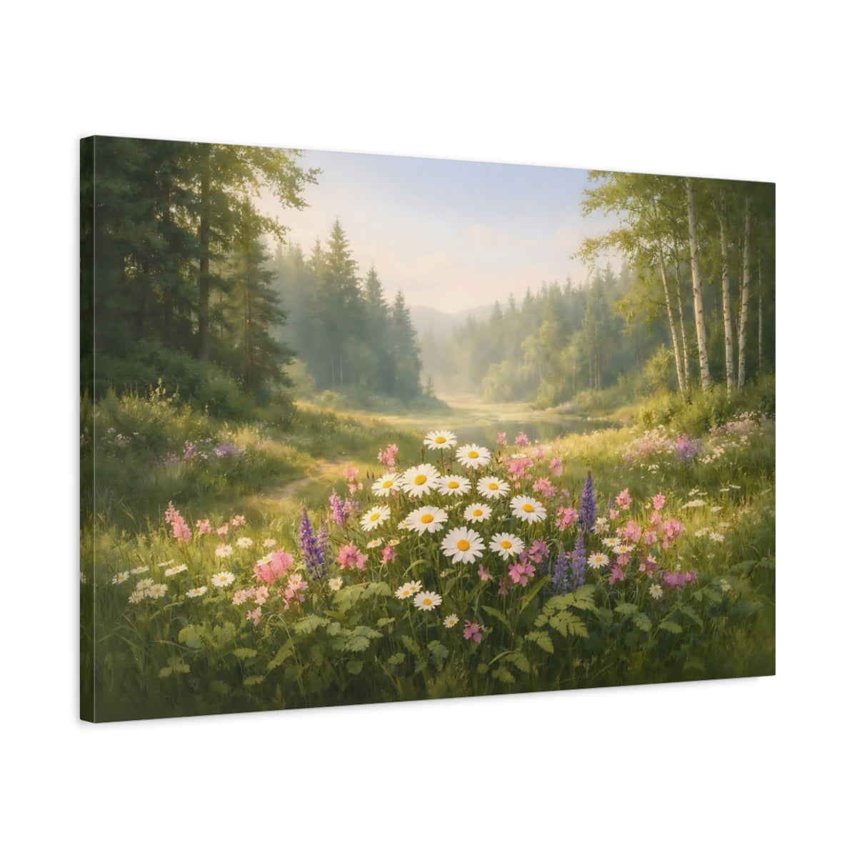 Nature Wildflowers Forest - Canvas Wall Art Print