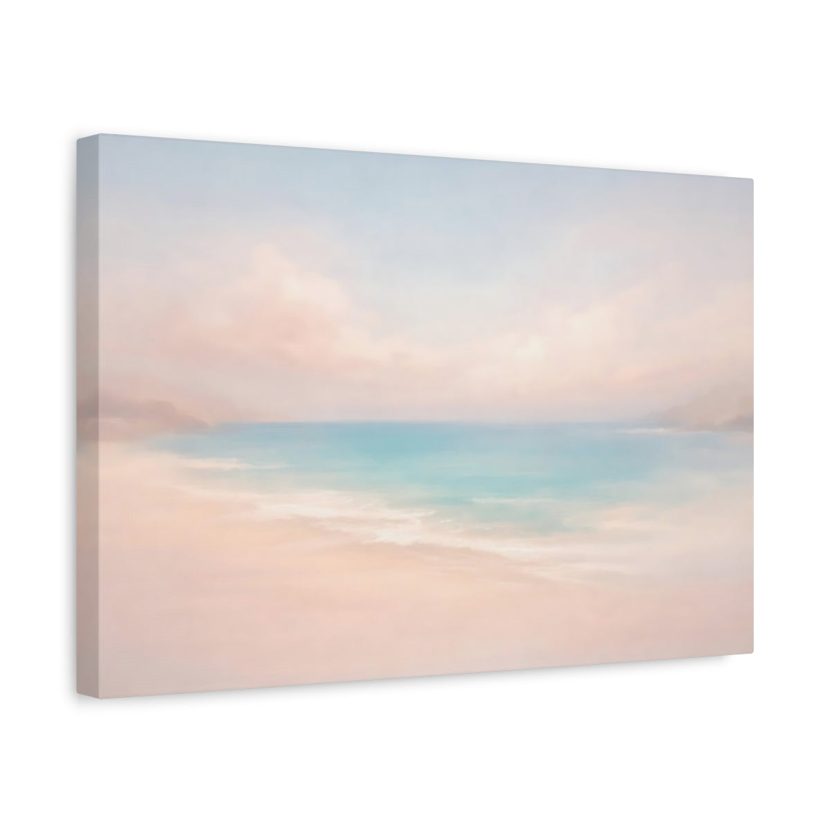 Beach Pastel Scene Nature - Canvas Wall Art Print