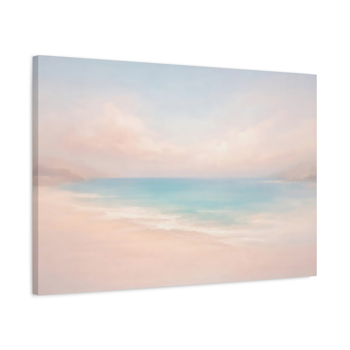 Beach Pastel Scene Nature - Canvas Wall Art Print