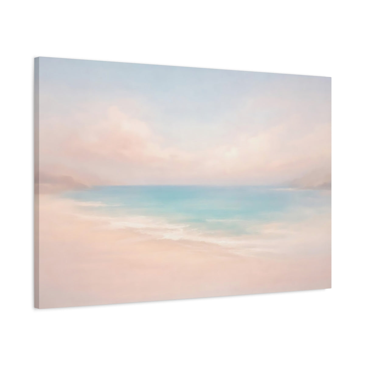 Beach Pastel Scene Nature - Canvas Wall Art Print