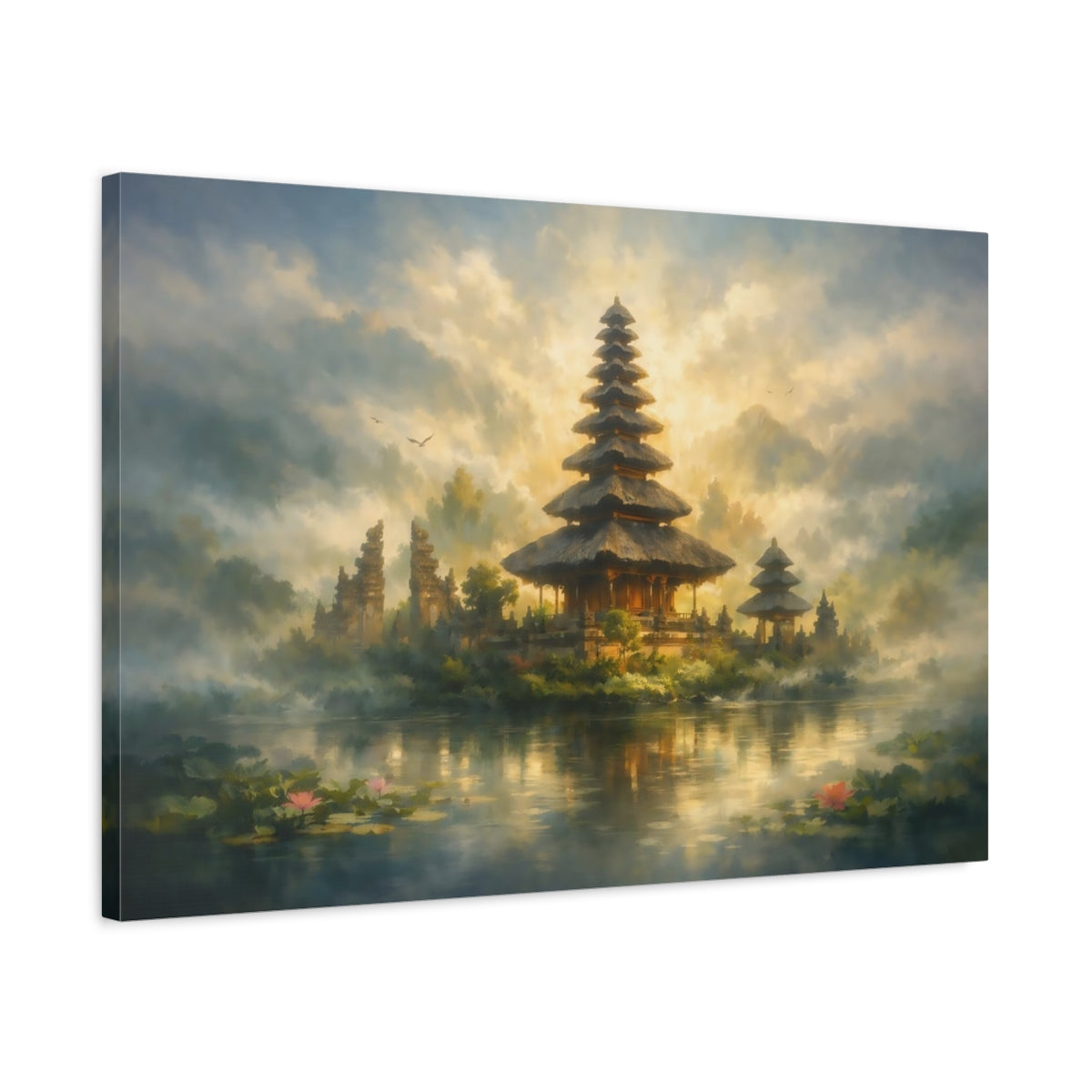 Landscape Bali Temple Nature - Canvas Wall Art Print