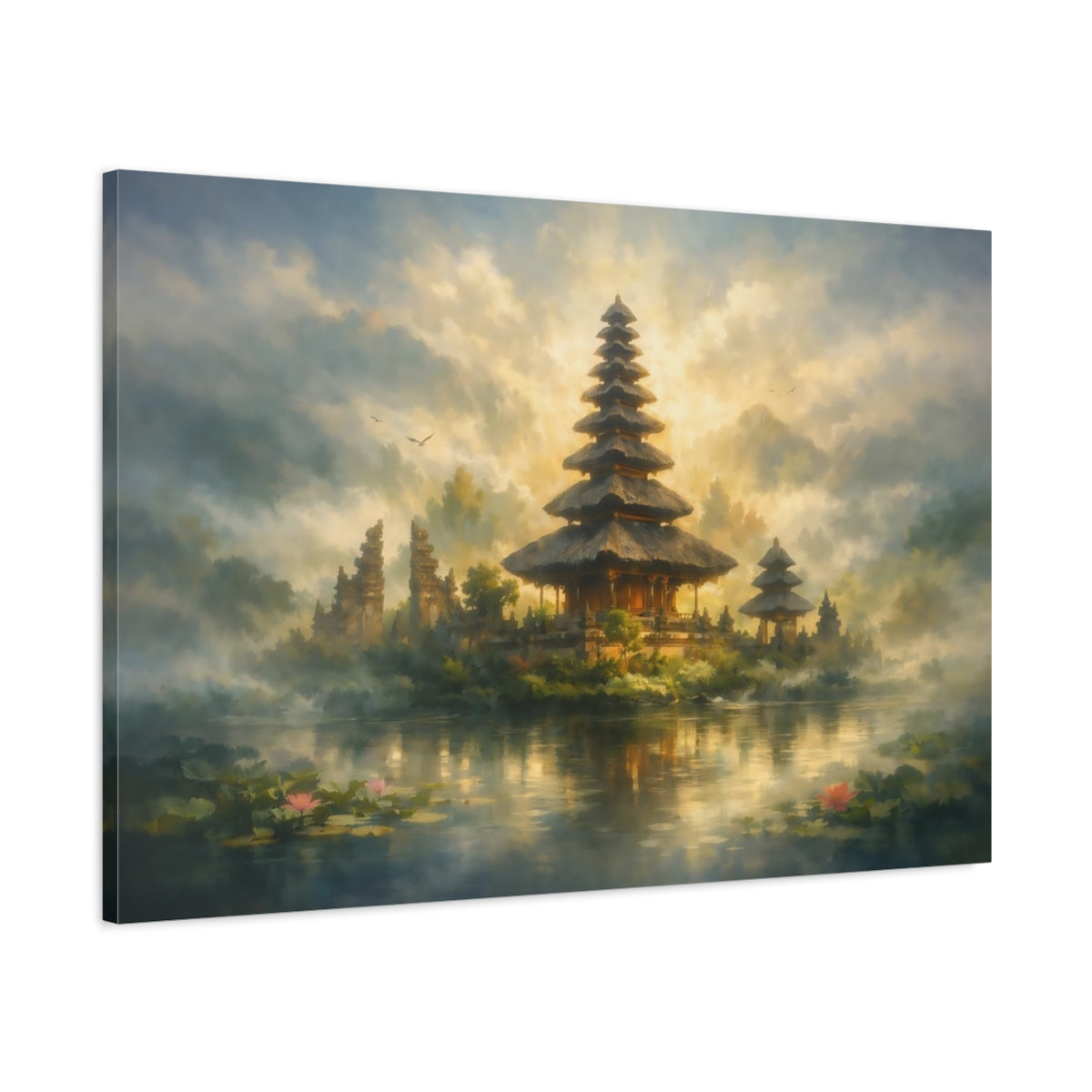 Landscape Bali Temple Nature - Canvas Wall Art Print