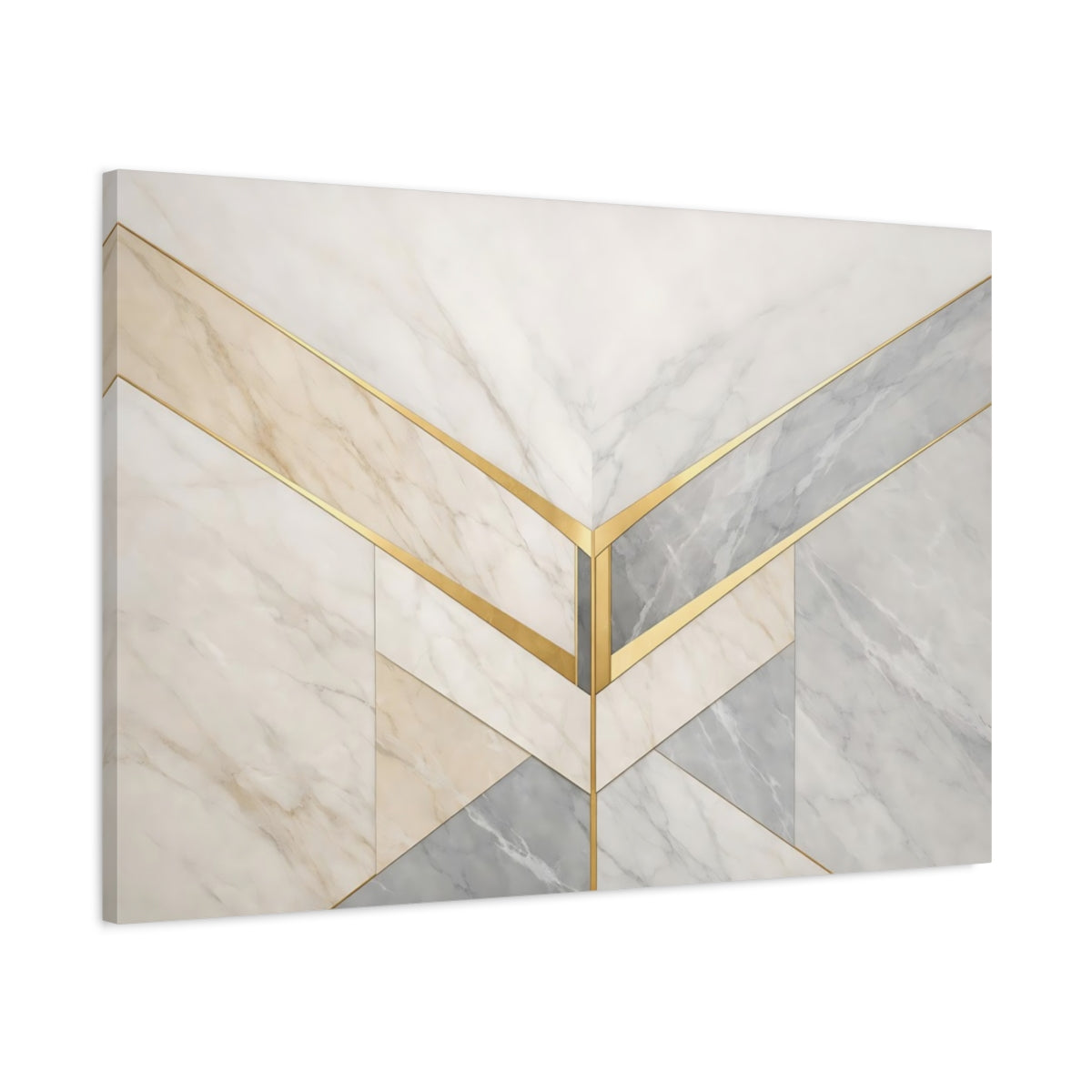 Luxury Marble Pattern Geometric Abstract - Canvas Wall Art Print