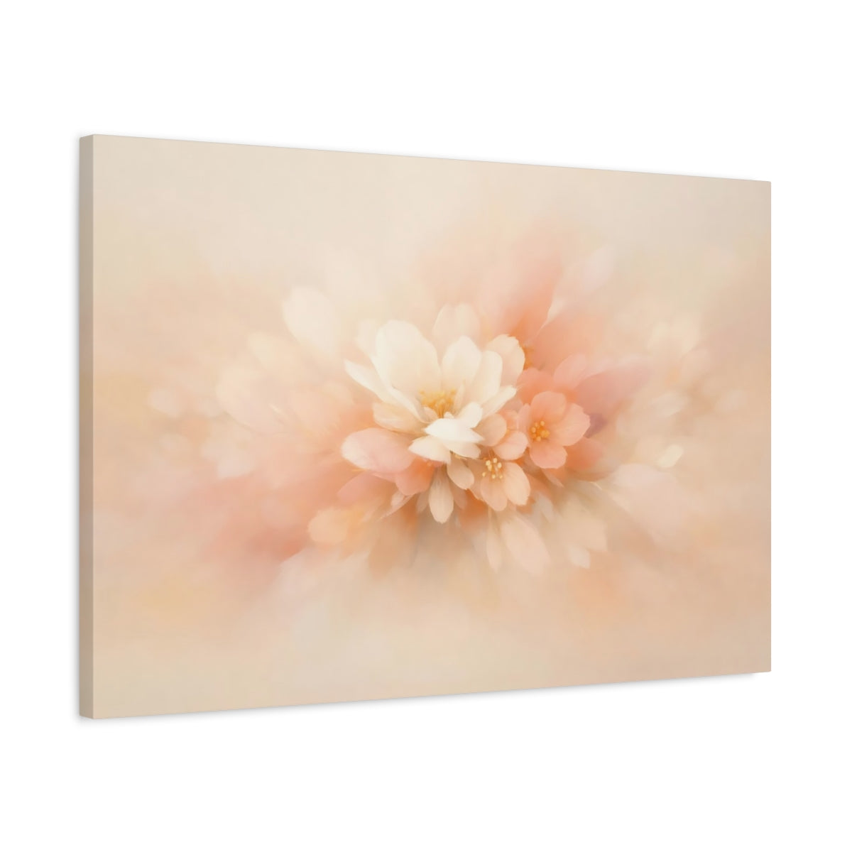 Floral Minimal Abstract Blossoms - Canvas Wall Art Print