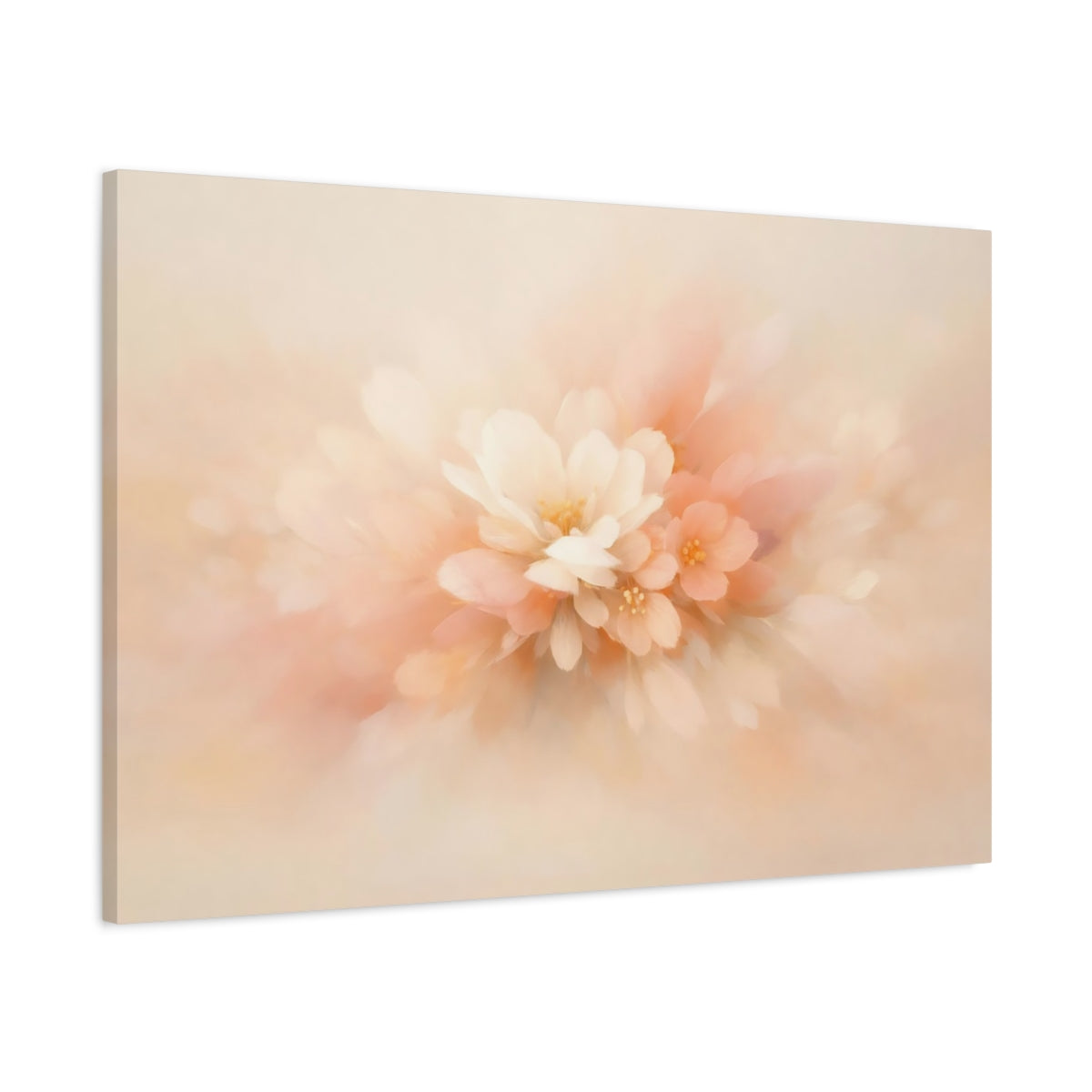 Floral Minimal Abstract Blossoms - Canvas Wall Art Print